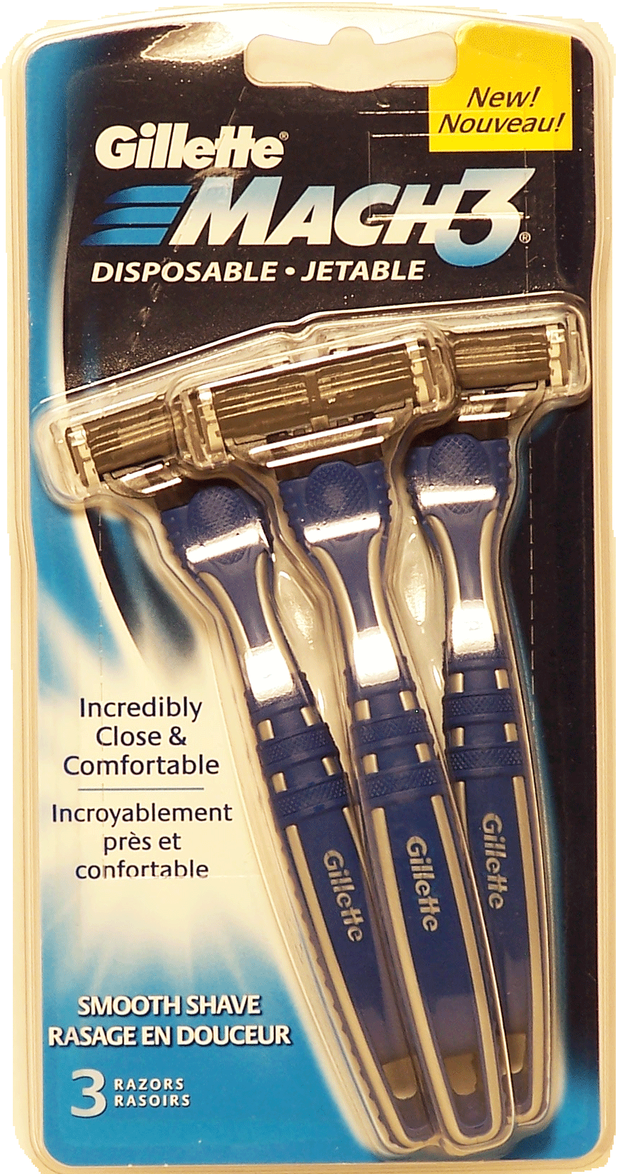 Gillette Mach 3 disposable razors, incredibly close & comfortable, smooth shave Full-Size Picture